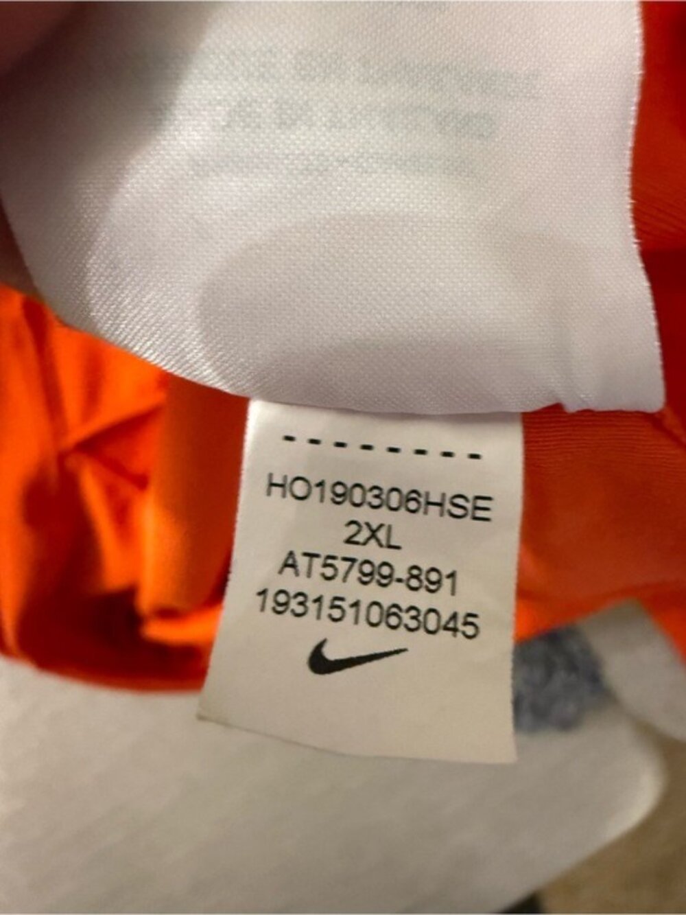 Nike Syracuse Orange Dri-FIT Pullover Sweatshirt Men’s XXL Orange Long Sleeve - Picture 9 of 9